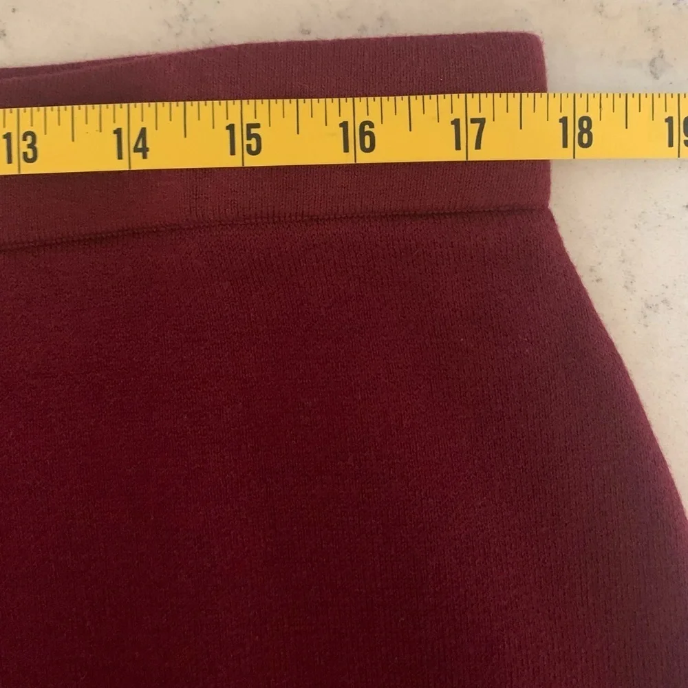 J. Jill Rich Burgandy Sweater Skirt NWT - L